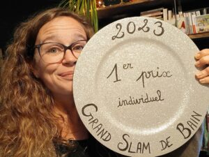 Décembre 2023 // 
Premier trophée individuel au "Grand Slam de Bain"